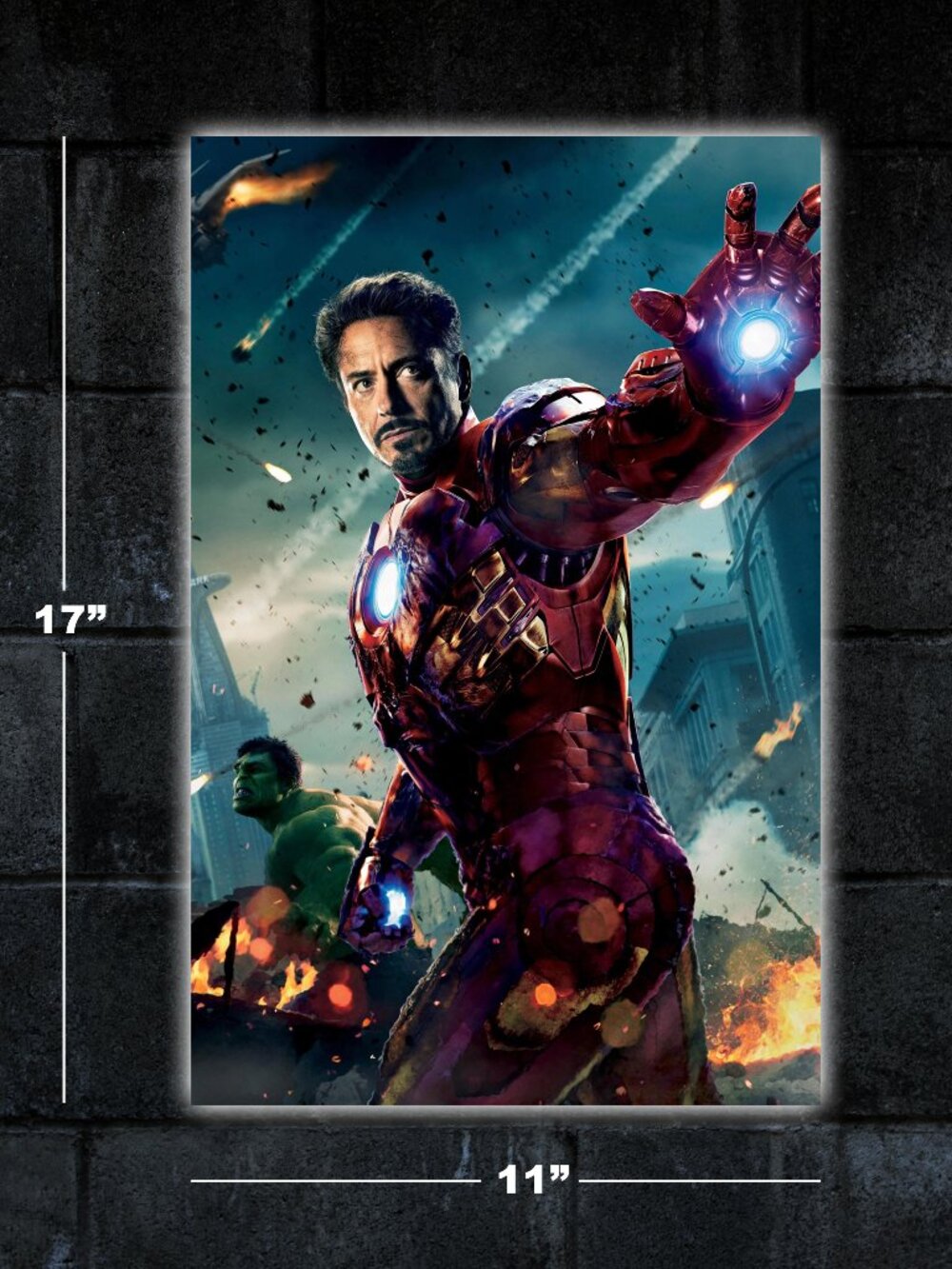 Iron Man poster - 11x17 art print merch marvel movie Robert Downey Jr Tony Stark